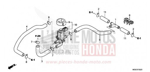 VALVE COMMANDE INJECTION D'AIR VFR1200FDF de 2015